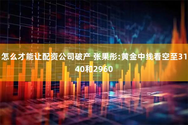 怎么才能让配资公司破产 张果彤:黄金中线看空至3140和2960