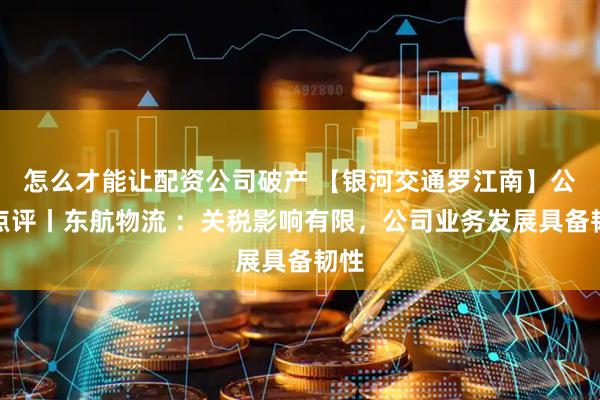 怎么才能让配资公司破产 【银河交通罗江南】公司点评丨东航物流 ：关税影响有限，公司业务发展具备韧性