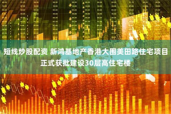短线炒股配资 新鸿基地产香港大围美田路住宅项目正式获批建设30层高住宅楼