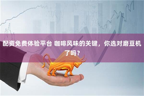 配资免费体验平台 咖啡风味的关键，你选对磨豆机了吗？